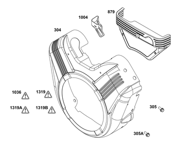 Part Location Diagram of 84006716 Briggs and Stratton Cover, Carburetor/Efi